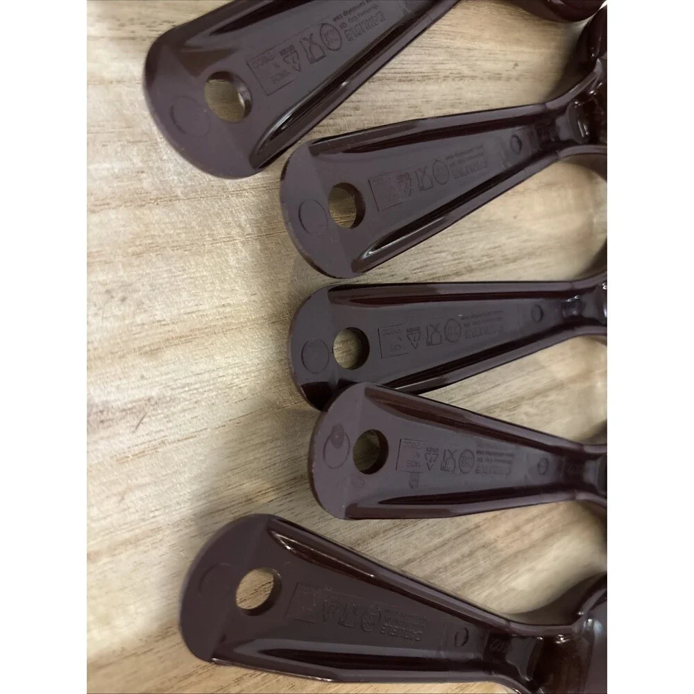 Lot of 5 Carlisle 492201 Measure Miser 1.5 Oz. Portion Control Spoon 44ml Brown
